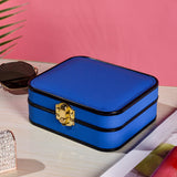 Maxbell Portable Jewelry Box Storage Case Wife Bracelet Women Ornaments Dark Blue