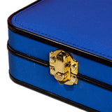 Maxbell Portable Jewelry Box Storage Case Wife Bracelet Women Ornaments Dark Blue