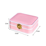 Maxbell Portable Jewelry Box Storage Case Wife Bracelet Women Ornaments Pink