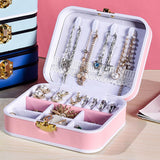 Maxbell Portable Jewelry Box Storage Case Wife Bracelet Women Ornaments Pink