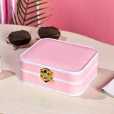 Maxbell Portable Jewelry Box Storage Case Wife Bracelet Women Ornaments Pink