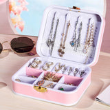 Maxbell Portable Jewelry Box Storage Case Wife Bracelet Women Ornaments Pink