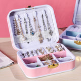 Maxbell Portable Jewelry Box Storage Case Wife Bracelet Women Ornaments Pink