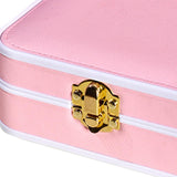 Maxbell Portable Jewelry Box Storage Case Wife Bracelet Women Ornaments Pink