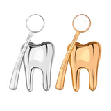 Maxbell Teeth Brooch Pin Tooth Lapel Pin Jewelry Backpack Badge for Women Girls Aureate