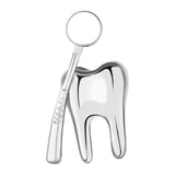 Maxbell Teeth Brooch Pin Tooth Lapel Pin Jewelry Backpack Badge for Women Girls Argent