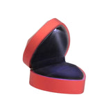 Maxbell Heart Shaped Ring Box with Light Elegant and Luxurious Earring for Wedding Red