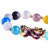Maxbell Beaded Bracelet Pixiu Pi Yao Pendant Chinese Style Exquisite Craftsmanship