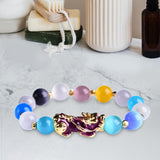 Maxbell Beaded Bracelet Pixiu Pi Yao Pendant Chinese Style Exquisite Craftsmanship