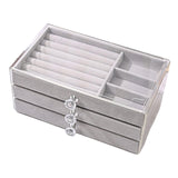 Maxbell Acrylic Jewelry Organizer with 3 Drawers Sturdy for Woman and Girls Elegant