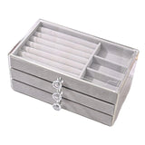 Maxbell Acrylic Jewelry Organizer with 3 Drawers Sturdy for Woman and Girls Elegant