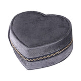 Maxbell Travel Portable Jewelry Box Jewelry Organizer for Rings Earrings Ear Stud Dark Gray