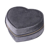 Maxbell Travel Portable Jewelry Box Jewelry Organizer for Rings Earrings Ear Stud Dark Gray