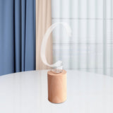 Maxbell Watch Display Stand Wooden Base Organizer Storage for Dresser Store Home Beige Tall Cylinder