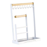 Maxbell Metal Jewelry Organizer Stand with Tray Gift for Bangles Hair Accessories