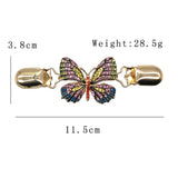 Maxbell Sweater Cardigan Clip Butterfly Shaped Multicolor for Neckerchief Dresses