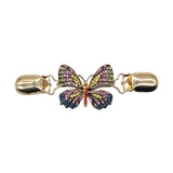 Maxbell Sweater Cardigan Clip Butterfly Shaped Multicolor for Neckerchief Dresses