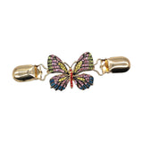 Maxbell Sweater Cardigan Clip Butterfly Shaped Multicolor for Neckerchief Dresses