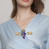 Maxbell Alloy Sweater Clip Cloak Clasps Collar Accessories for Girls Dresses Buckle