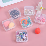 Maxbell 6x Mini Jewelry Storage Box Transparent Square with Lid for Earplugs Crafts S