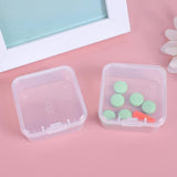 Maxbell 6x Mini Jewelry Storage Box Transparent Square with Lid for Earplugs Crafts S