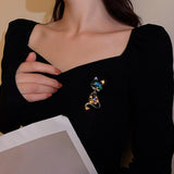 Maxbell Green Cat Brooch Pin Luxury Animal Gift for Backpacks Clothing Jacket
