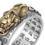 Maxbell Rings Fashion Resizable Vintage Pixiu Lucky for Boys Party Valentine'S Day