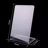 Maxbell Acrylic Ear Studs Display Stand Gift Ear Studs for Photography Show Retail Bevel style
