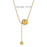 Maxbell Ball Pendant Necklace Gifts Unique for Daily Wear Girlfriend Women Girls