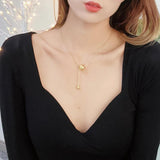Maxbell Ball Pendant Necklace Gifts Unique for Daily Wear Girlfriend Women Girls