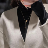 Maxbell Ball Pendant Necklace Gifts Unique for Daily Wear Girlfriend Women Girls