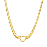 Maxbell Heart Shape Pendant Stainless Steel Necklace for Girls Meaningful Gift