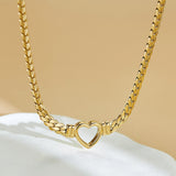 Maxbell Heart Shape Pendant Stainless Steel Necklace for Girls Meaningful Gift