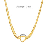 Maxbell Heart Shape Pendant Stainless Steel Necklace for Girls Meaningful Gift