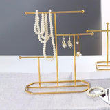 Maxbell Necklace Jewelry Rack Holder Hanging Holder Organizer for Bracelet Tabletop 21.5x26cm