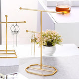 Maxbell Necklace Jewelry Rack Holder Hanging Holder Organizer for Bracelet Tabletop 17.5x23cm