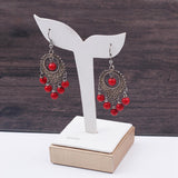 Maxbell PU Leather Earring Hanging Organizer for Jewellery Display Women Girls Gift