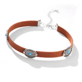 Maxbell Bohemian Ethnic Chocker Necklace Summer Boho Western Statement for Girls