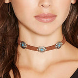 Maxbell Bohemian Ethnic Chocker Necklace Summer Boho Western Statement for Girls