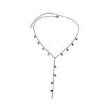 Maxbell Unique Pendant Necklace Charm Chain Necklace for Anniversary Girlfriend Black Star