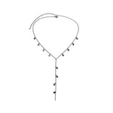 Maxbell Unique Pendant Necklace Charm Chain Necklace for Anniversary Girlfriend Black Star