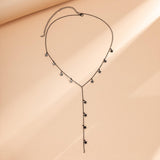 Maxbell Unique Pendant Necklace Charm Chain Necklace for Anniversary Girlfriend Black Star