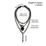 Maxbell Pendant Necklace Layering Chain Necklace Layered Necklaces for Party Mother Heart