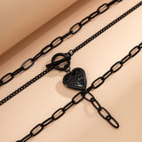 Maxbell Pendant Necklace Layering Chain Necklace Layered Necklaces for Party Mother Heart