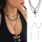 Maxbell Pendant Necklace Layering Chain Necklace Layered Necklaces for Party Mother Heart