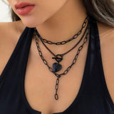 Maxbell Pendant Necklace Layering Chain Necklace Layered Necklaces for Party Mother Heart