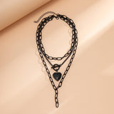 Maxbell Pendant Necklace Layering Chain Necklace Layered Necklaces for Party Mother Heart
