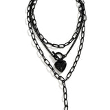 Maxbell Pendant Necklace Layering Chain Necklace Layered Necklaces for Party Mother Heart