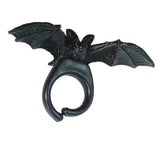 Maxbell 4Pieces Bat Spider Shape rings Personalized Vintage for Halloween Women Men