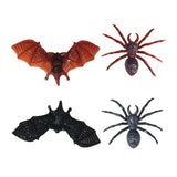 Maxbell 4Pieces Bat Spider Shape rings Personalized Vintage for Halloween Women Men